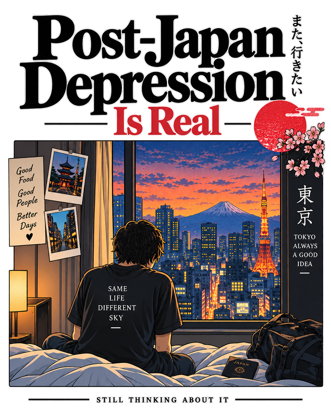 Post-Japan Depression Is Real | Japan Nostalgia T-Shirt